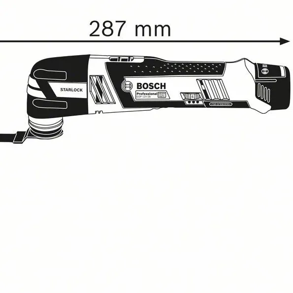 BOSCH GOP 12V-28 Πολυεργαλείο Μπαταρίας Multi-Cutter Professional σε L-Boxx (Solo)-06018B5002