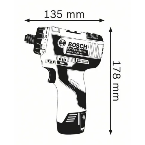 BOSCH GDR 12V-110  Περιστροφικό Κρουστικό Κατσαβίδι Μπαταρίας σε L-Boxx ( Solo )-06019E0003