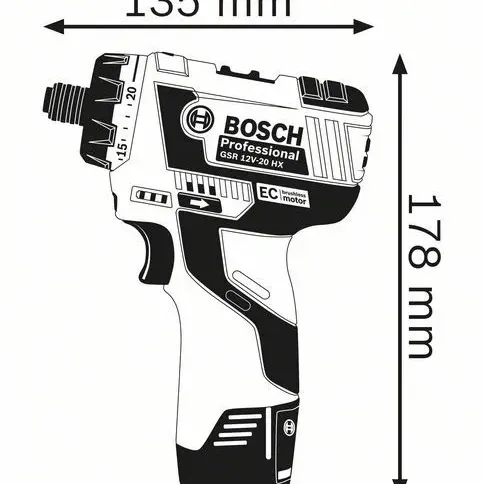 BOSCH GDR 12V-110  Περιστροφικό Κρουστικό Κατσαβίδι Μπαταρίας σε L-Boxx ( Solo )-06019E0003