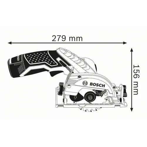 BOSCH GKS 12V-26 Li Δισκοπρίονο Μπαταρίας - L-Boxx (Solo)-06016A1002