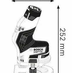 BOSCH - GKF 12V-8 Φρέζα Ακμών Μπαταρίας 12V (Solo)-06016B0001