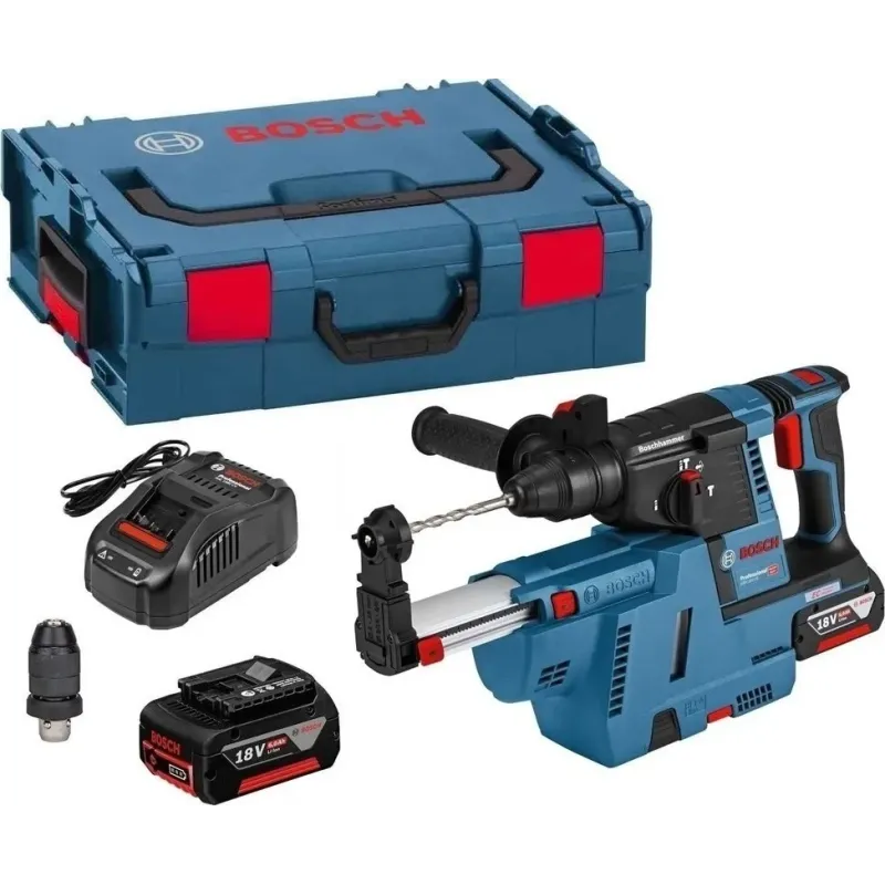BOSCH - GBH 18V-26 F Περιστροφικό Πιστολέτο Μπαταρίας Professional σε L-Boxx (2x5.0Ah και 1x8.0Ah)-0615990K7Z