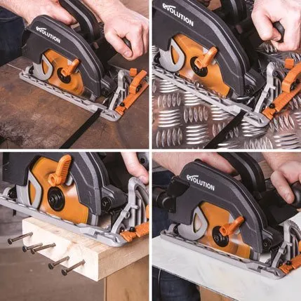 EVOLUTION  Δισκοπρίονο Πολλαπλών Χρήσεων 1600W R185CCS 17.0255