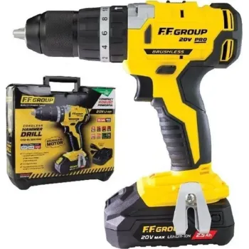 FF Group CHD-BL20V Plus Δραπανοκατσάβιδο Λιθίου Κρουστικό 2.5Ah 41317