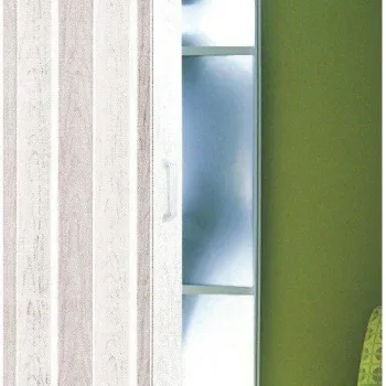 Inox Kiss Πόρτα PVC 91x220cm Χρώμα Λευκό του Πάγου DO300