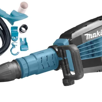 MAKITA Κατεδαφιστικό SDS-MAX 1500W με AVT και Κιτ Συλλογής Σκόνης HM1214CV 