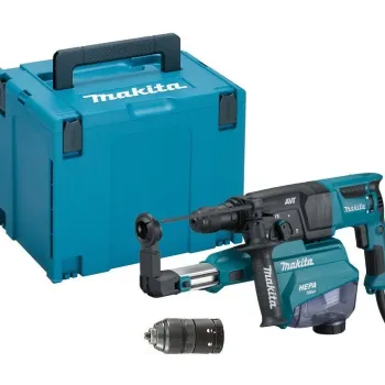 MAKITA Πνευματικό Πιστολέτο SDS-PLUS AVT με Σύστημα Συλλογής Σκόνης και Ταχυτσόκ σε Makpac HR2653TJ 