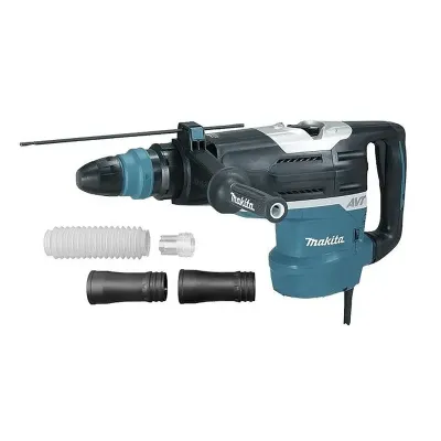 MAKITA Κρουστικό Περιστροφικό Πιστολέτο με AVT 1510W / 52mm με Κιτ Συλλογής Σκόνης HR5212CV 