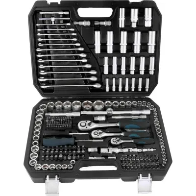 BORMANN PRO BHT5220 Καρυδάκια 1/2  , 1/4   - 3/8   Με Καστάνια και Προέκταση 215τμχ 028246