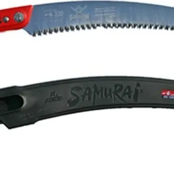 SAMURAI Πριόνι Χειρός Με Κυρτή Λάμα 18cm τριπλής οδόντωσης και Θήκη Ζώνης GC-180-LH