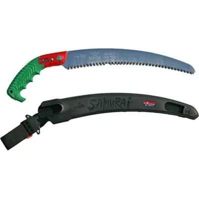SAMURAI Πριόνι Χειρός Με Κυρτή Λάμα 18cm τριπλής οδόντωσης και Θήκη Ζώνης GC-180-LH