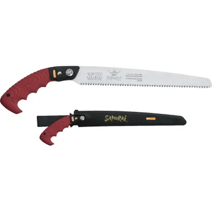 SAMURAI Πριόνι Χειρός Με Ευθεία Λάμα 24cm Λεπτής Οδόντωσης Και Θήκη Ζώνης KS-240-SH