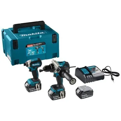 MAKITA DLX2418TJ ΣΕΤ 18V/5.0Ah DHP486+DTD153+3xBL1850B+DC18RC+MAKPAC