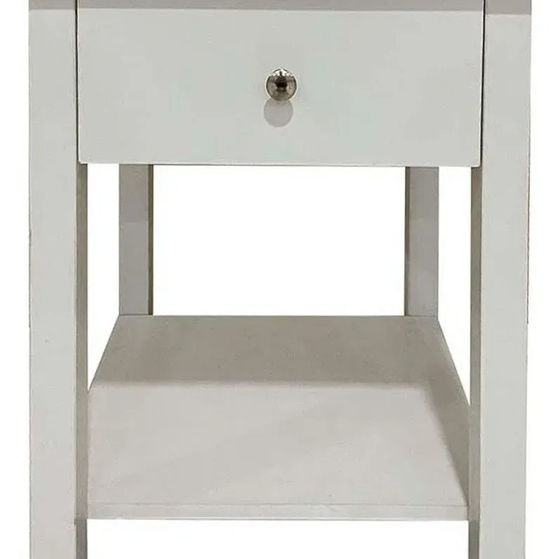 Κομοδίνο Simple Λευκό 033448