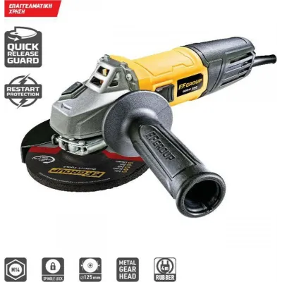 FF GROUP AG 125/900 PRO ΓΩΝΙΑΚΟΣ ΤΡΟΧΟΣ Φ125 900W 41630
