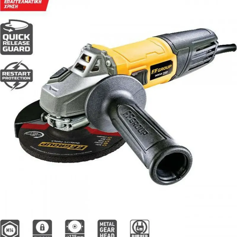 FF GROUP AG 115/900 PRO Φ115 900W ΓΩΝΙΑΚΟΣ ΤΡΟΧΟΣ 41629