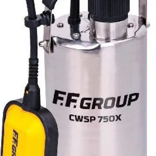 FF GROUP CWSP 750X ΑΝΤΛΙΑ ΥΠΟΒΡΥΧΙΑ ΟΜΒΡΙΩΝ ΥΔΑΤΩΝ ΑΝΟΞΕΙΔΩΤΗ ΜΕ ΦΛΟΤΕΡ 750W 43479