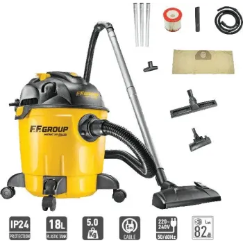 FF Group Σκούπα Ηλεκτρική Υγρών και Στερεών WDVC 18 Plus 18L 1200W 43501