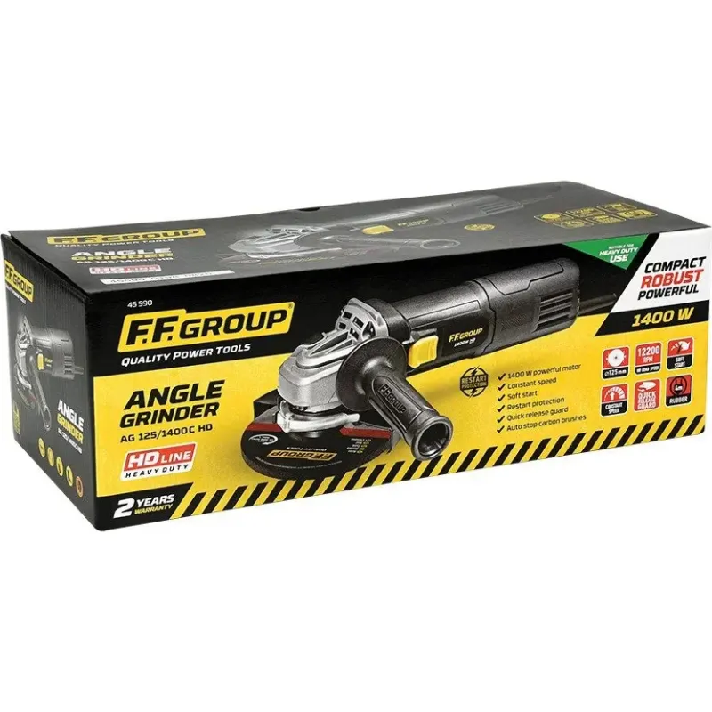 FF GROUP AG 125/1400C HD ΓΩΝΙΑΚΟΣ ΤΡΟΧΟΣ Φ125 1400W 45590