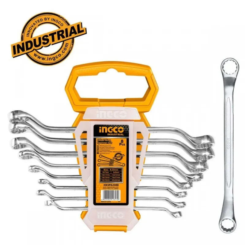 Ingco Επαγγελματικό Σετ 8 τεμ. Πολύγωνα 6-22mm HKSPA3088