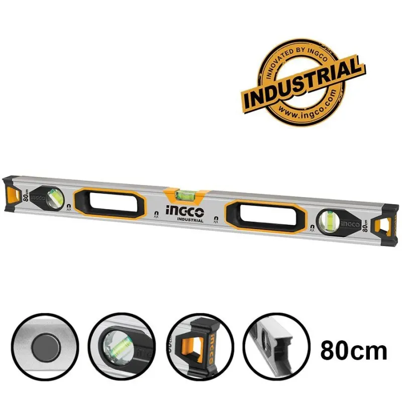 Ingco Επαγγελματικό Αλφάδι Μαγνητικό 80cm HSL38080M