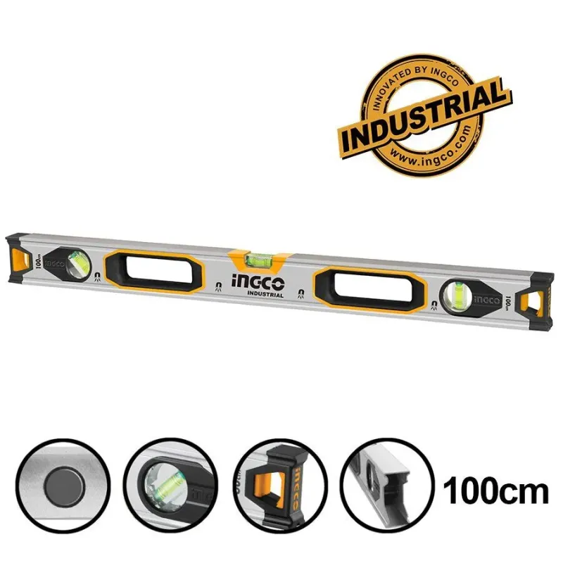 Ingco Επαγγελματικό Αλφάδι Μαγνητικό 100cm HSL38100M