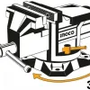 Ingco Μέγγενη Πάγκου Περιστρεφόμενη 100mm HBV084