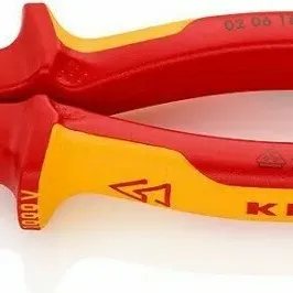Knipex Πένσα Ίσια Ηλεκτρολόγου Μήκους 180mm 0206180