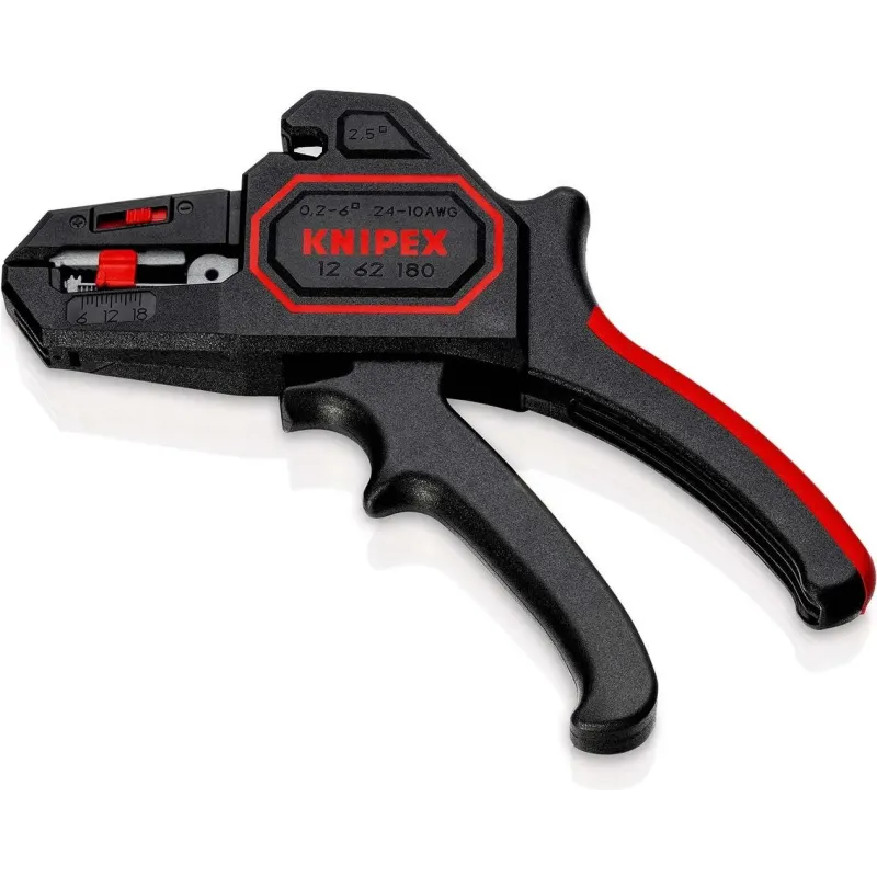 Knipex Αυτόματος Απογυμνωτής Καλωδίων με Κόφτη και Μήκος 180mm Αυτόματος 1262180