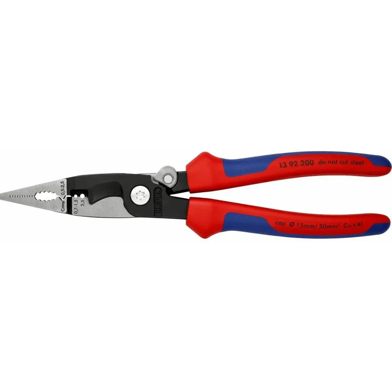 Knipex Μυτοτσίμπιδο Ίσιο Ηλεκτρολόγου Μήκους 200mm 1392200