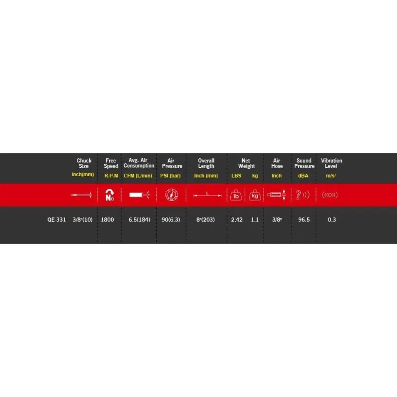 M7 ΑΕΡΟΔΡΑΠΑΝΟ 10MM-1800RPM Δ-Α ΑΥΤΟΜ. ΤΣΟΚ QE331
