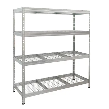 AR SHELVING ΡΑΦΙ ΜΕΤΑΛΛΙΚΟ ΜΕ 4 ΡΑΦΙΑ ΣΥΡΜΑΤΙΝΑ Π1500 X Β600 X Υ1800 400KG/ΡΑΦΙ 18015060
