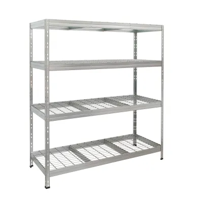AR SHELVING ΡΑΦΙ ΜΕΤΑΛΛΙΚΟ ΜΕ 4 ΡΑΦΙΑ ΣΥΡΜΑΤΙΝΑ Π1500 X Β600 X Υ1800 400KG/ΡΑΦΙ 18015060