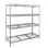 AR SHELVING ΡΑΦΙ ΜΕΤΑΛΛΙΚΟ ΜΕ 4 ΡΑΦΙΑ ΣΥΡΜΑΤΙΝΑ Π1500 X Β600 X Υ1800 400KG/ΡΑΦΙ 18015060