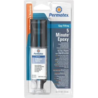 PERMATEX ΚΟΛΛΑ EPOXY ΓΕΝ.ΧΡΗΣΗΣ5MIN ΔΙΑΦΑΝΗΣ 25ML P-84101