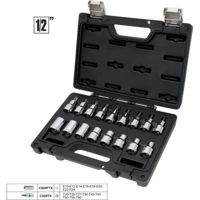 Beta Σετ Καρυδάκια 1/2 Torx 923E-FTX/C17 17τμχ Β009231017