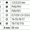 Beta Κατσαβίδι με Μύτες Συγκράτησης 21τμχ B012560122