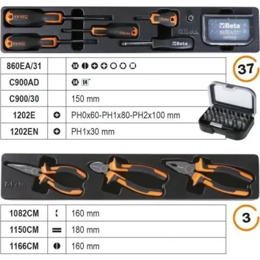 Beta Βαλίτσα με 91 Εργαλεία B021200911