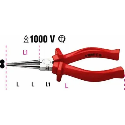 Beta Μυτοτσίμπιδο Με Στρόγγυλη Ράμφη B010100331