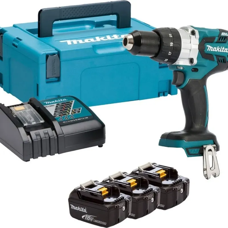 Makita Κρουστικό Δραπανοκατσάβιδο Μπαταρίας 18V 3x5Ah DHP481RT3J