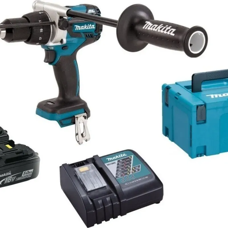 Makita Κρουστικό Δραπανοκατσάβιδο Μπαταρίας 18V 2x5Ah DHP481RTJ
