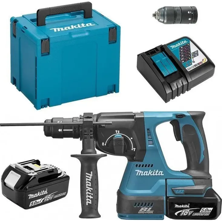 Makita Κρουστικό Σκαπτικό Μπαταρίας 18V DHR243RTJ