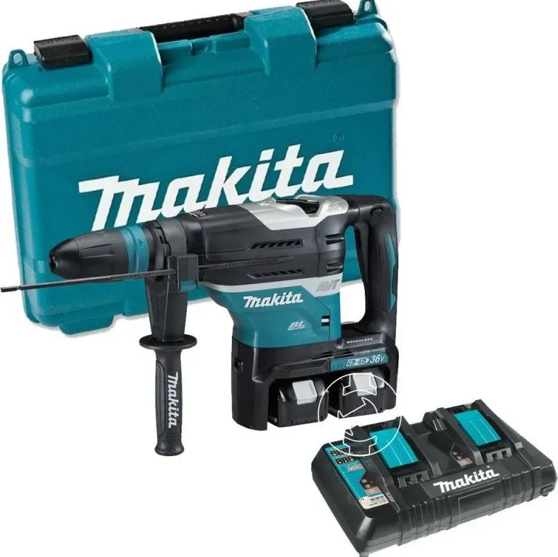 Makita Κρουστικό Σκαπτικό Μπαταρίας 18V με SDS Max DHR400PT2U