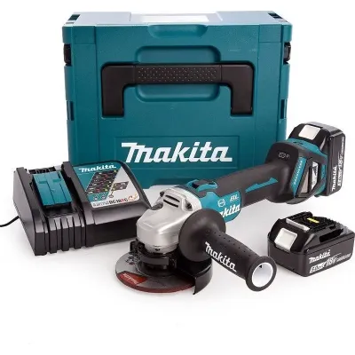Makita γωνιακός Τροχός 125mm Μπαταρίας 2x5Ah DGA513RTJ 