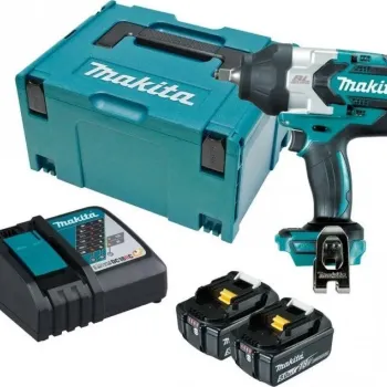 Makita Brushless Μπουλονόκλειδο 18V 2x5Ah με Υποδοχή 1/2 DTW1002RTJ 
