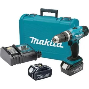 Makita Κρουστικό Δραπανοκατσάβιδο Μπαταρίας 18V 2x3Ah DHP453RFE 