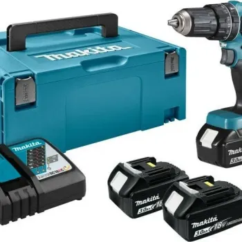 Makita Κρουστικό Δραπανοκατσάβιδο Μπαταρίας 18V 3x3Ah DHP485RF3J 
