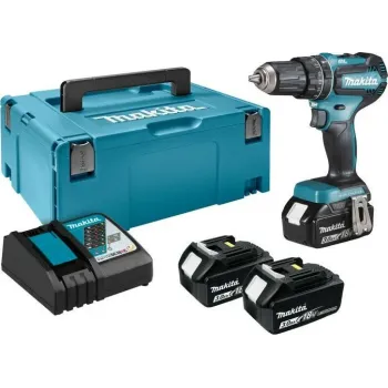Makita Κρουστικό Δραπανοκατσάβιδο Μπαταρίας 18V 3x3Ah DHP485RF3J 