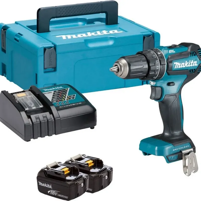 Makita Κρουστικό Δραπανοκατσάβιδο Μπαταρίας 18V 2x5Ah DHP485RTJ 