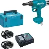 MAKITA ΠΡΙΤΣΙΝΑΔΟΡΟΣ 18V BL MOTOR ΜΕ ΜΠΑΤΑΡΙΕΣ ΚΑΙ ΤΑΧΥΦΟΡΤΙΣΤΗ ΣΕ MAKPAC DRV250RTJ